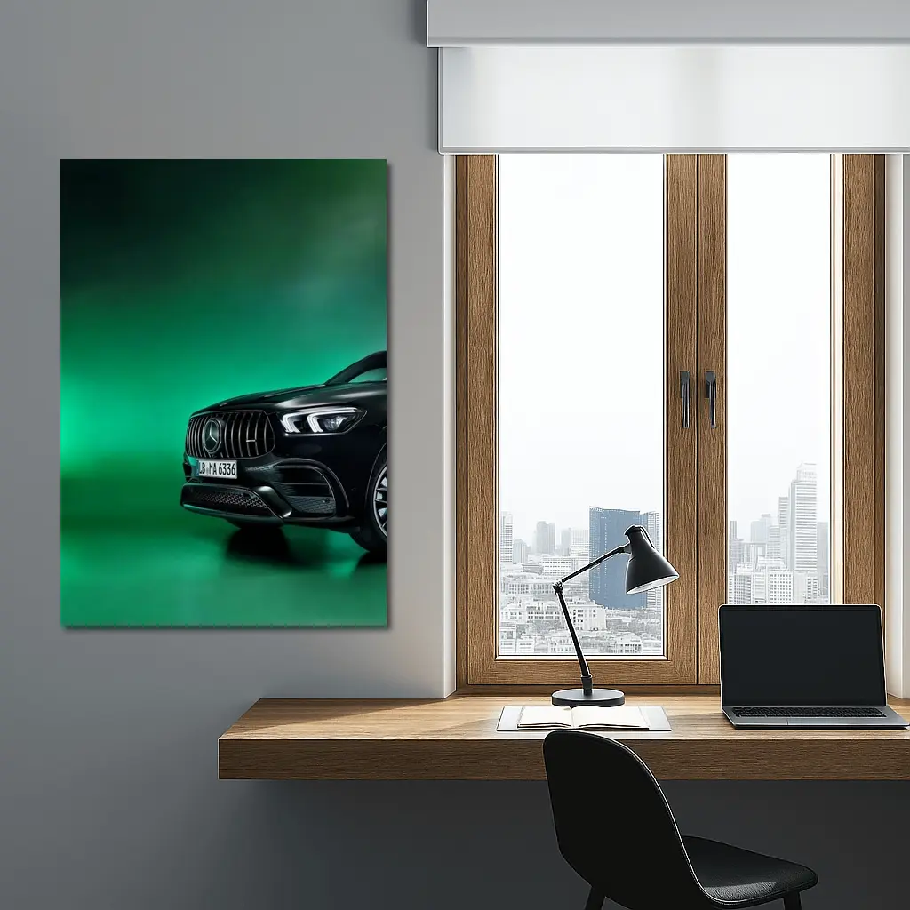 Mercedes AMG GLE Black Green Studio – Wall Art